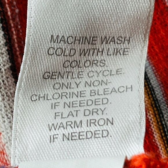 J. Jill Stripe Tank Top Size S Red Vibrant Stripe Summer Beachy - Picture 8 of 9